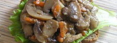 брускетта с грибами. Шаг 8