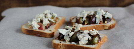 брускетта с инжиром и дор блю. Шаг 8