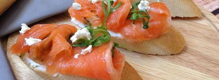 брускетта с лососем. Шаг 6