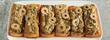 брускетта с оливковой пастой. Шаг 9