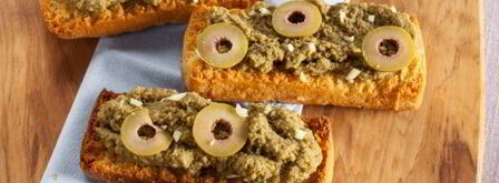 брускетта с оливковой пастой. Шаг 10