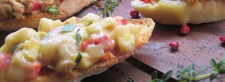 брускетта с овощами и тунцом. Шаг 5