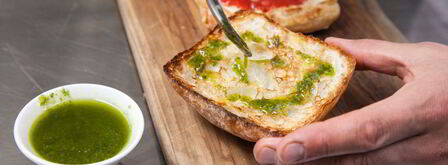 брускетта с печеным болгарским перцем. Шаг 8