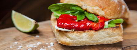 брускетта с печеным болгарским перцем. Шаг 11