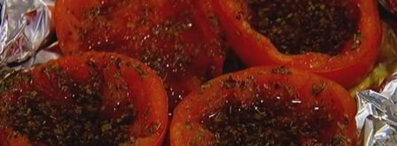 брускетта с помидорами-гриль и артишоками. Шаг 5