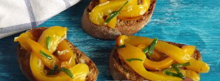 брускетта с запеченным перцем. Шаг 6