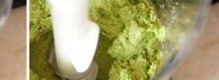 брускетта с зеленым горошком и креветками. Шаг 3