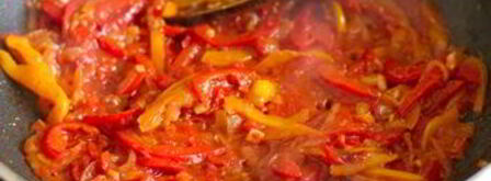 брускетта с жареным сладким перцем. Шаг 5