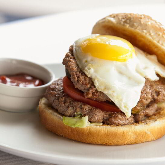 Рецепт бургера с двумя котлетами