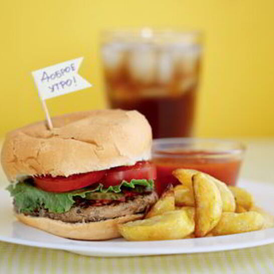 Рецепт гамбургера с картошкой