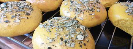 тыквенные булочки для бургеров. Шаг 9