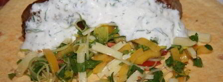 буритос с кукурузной лепешкой тортилас. Шаг 6