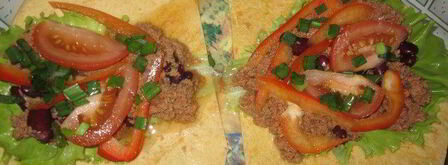 буррито с фасолью и фаршем. Шаг 6