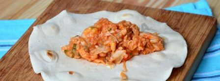 буррито с курицей и рисом. Шаг 7