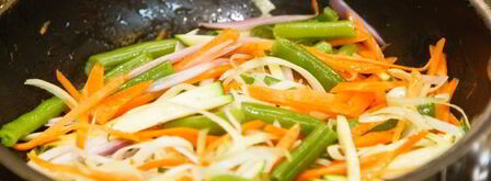 буррито с овощами и пряным филе. Шаг 7