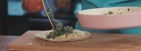 диетический буррито с яйцом, шпинатом и грибами. Шаг 6