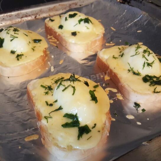 Рецепт бутерброда с яйцом и сыром горячий