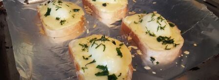 бутерброд с яйцом и сыром горячий. Шаг 5