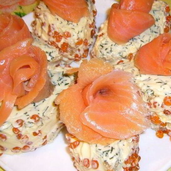 Рецепт бутербродов к празднику