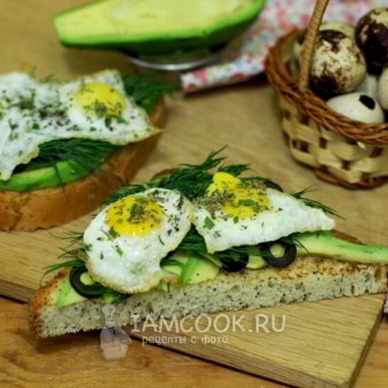 Рецепт бутербродов с авокадо