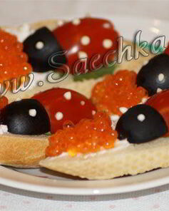 Бутерброды с икрой
