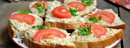 бутерброды с пастой из икры трески. Шаг 5