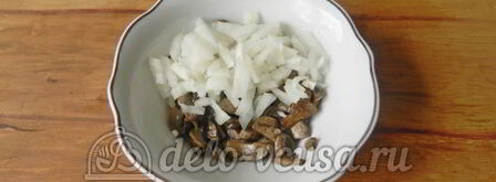 бутерброды с шампиньонами и сыром. Шаг 3