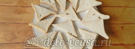 бутерброды с шампиньонами и сыром. Шаг 8