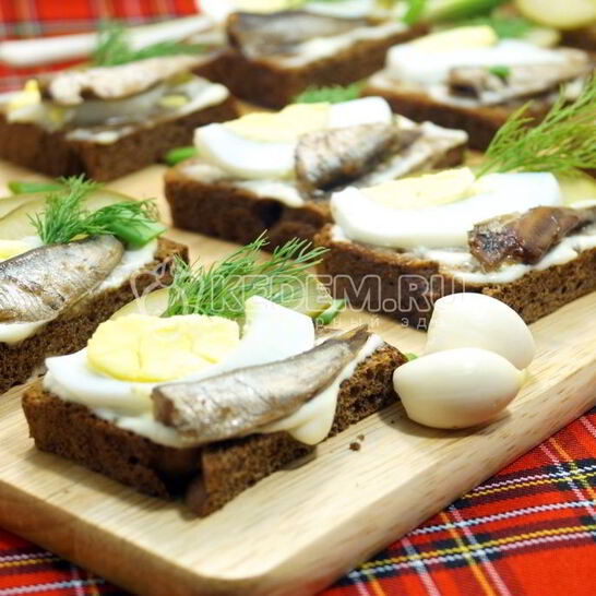 Рецепт бутербродов со шпротами