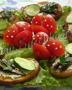 Горячие бутерброды со шпротами