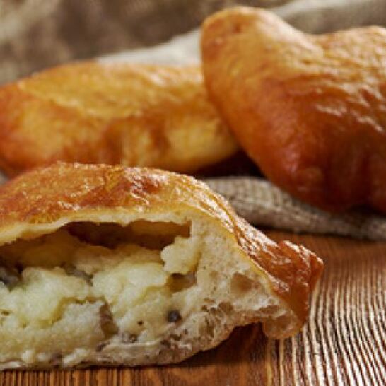 Рецепт чебуреков с грибами и картофелем