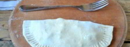 чебуреки с грибами и сыром. Шаг 9