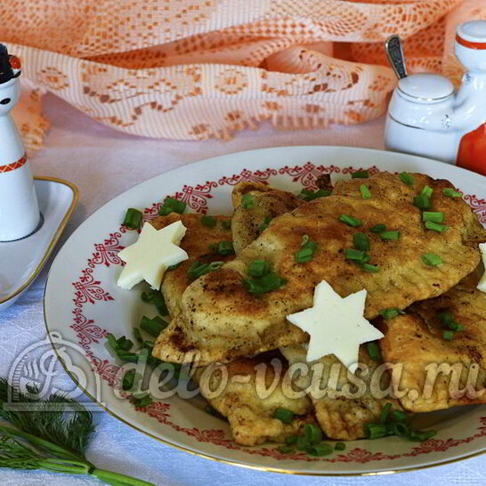 Рецепт чебуреков с мясом и сыром