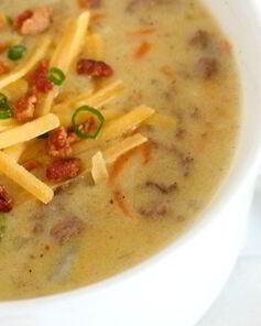 Чизбургер-суп с фаршем