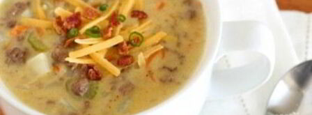 чизбургер-суп с фаршем. Шаг 7