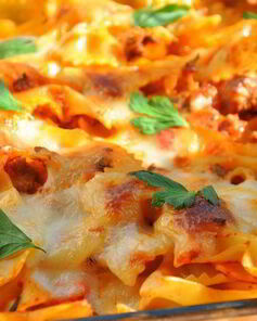 Запеченная паста Чизбургер