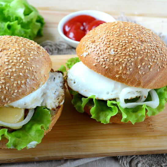 Рецепт завтрака в чизбургере