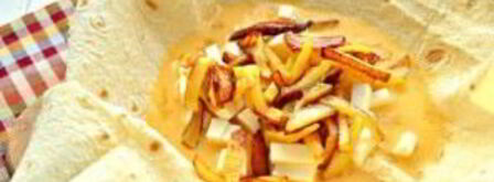 ека с жареным картофелем. Шаг 8