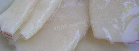 фаршированные кальмары с рисом и яйцом. Шаг 4