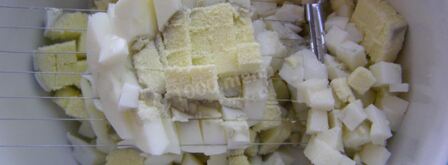 фаршированные кальмары с рисом и яйцом. Шаг 5