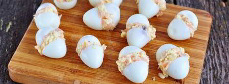 фаршированные перепелиные яйца. Шаг 10