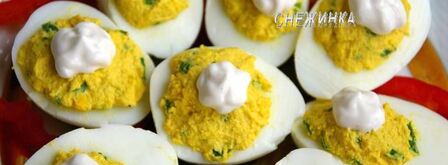 фаршированные яйца под майонезом. Шаг 8