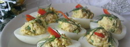 фаршированные яйца с беконом. Шаг 7