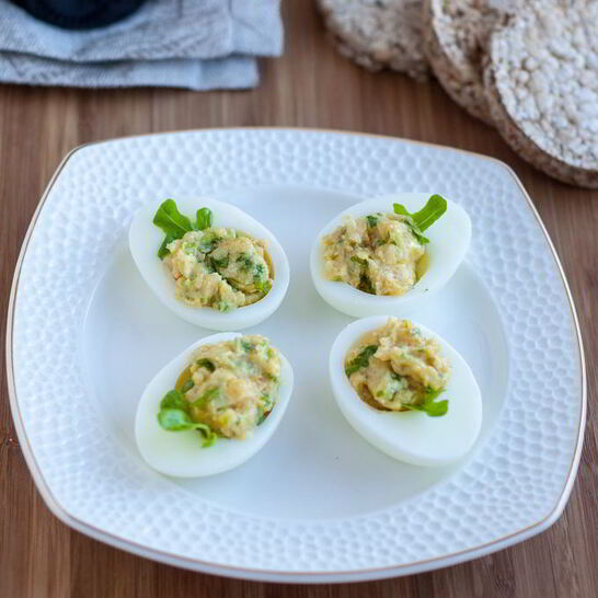 Рецепт фаршированных яиц с хреном