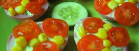 гламурные фаршированные яйца. Шаг 4