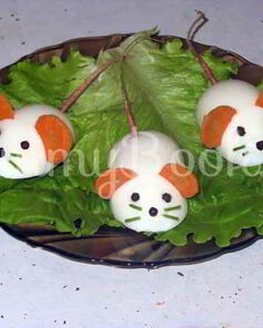 Яйца фаршированные Крысята