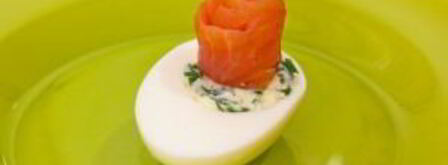 яйца, фаршированные семгой. Шаг 11