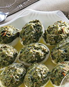 Яйца, фаршированные шпинатом