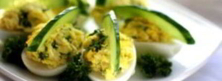 яйца, фаршированные сыром и чесноком. Шаг 5