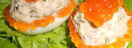 яйца фаршированные тунцом. Шаг 9